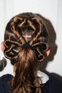 St. Patrick's Day Clover Hairstyle