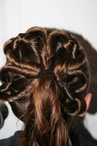 St. Patrick's Day Clover Hairstyle