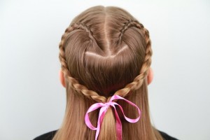 Lace Braid Heart | Valentine's Day Hairstyles