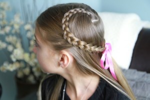 Lace Braid Heart | Valentine's Day Hairstyles