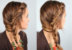 Subtle Twist into Side Braid