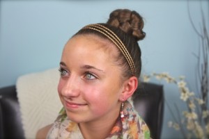 Simple Braided Bun Hairstyle