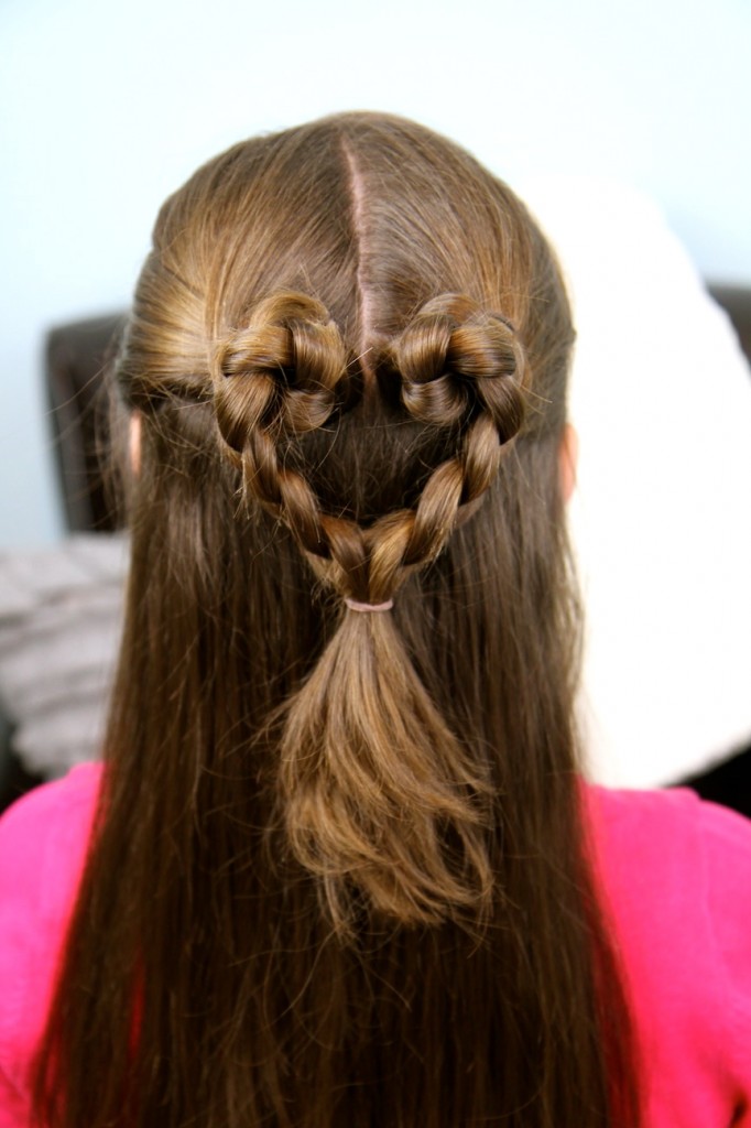 Twist-Braided Heart | Valentine's Day Hairstyles