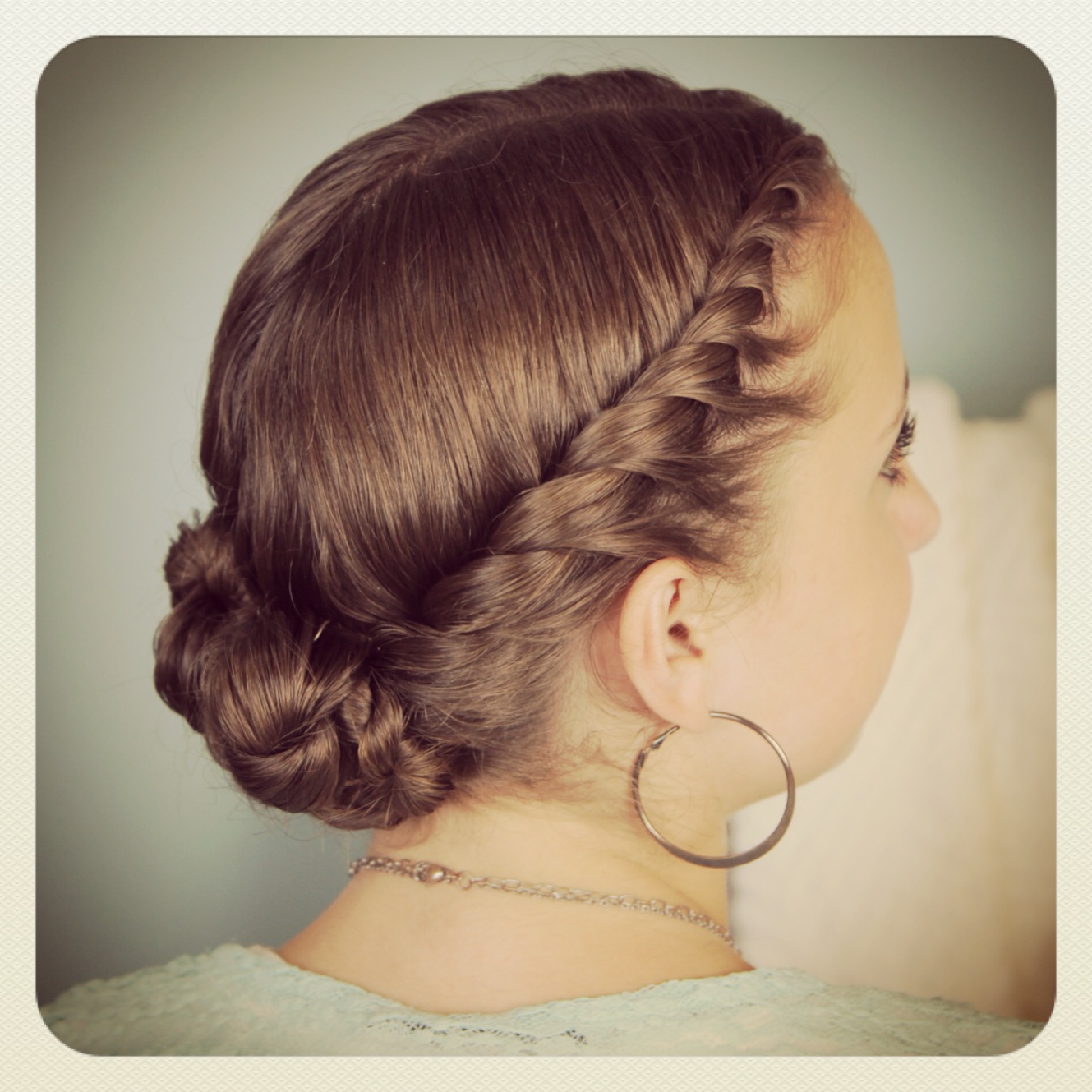 Double-Twist Bun Updo | Homecoming Hairstyles | Cute Girls Hairstyles