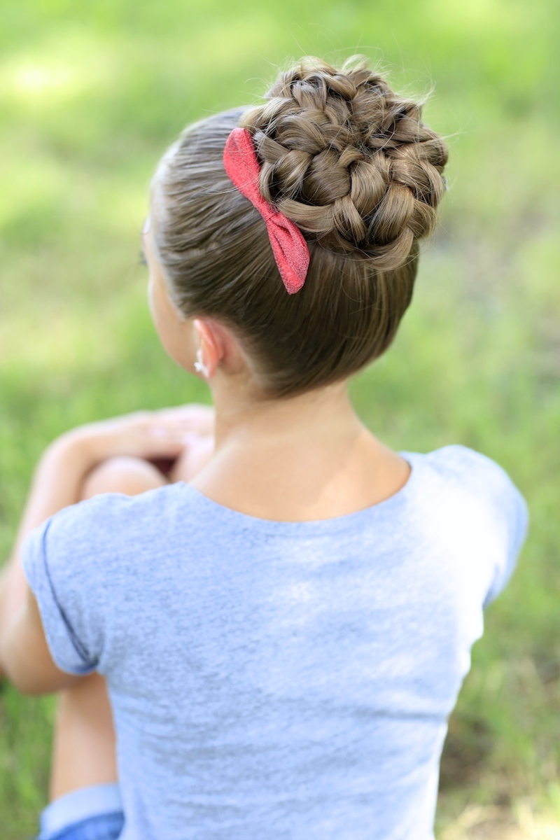 Pancaked Bun Of Braids Updo Hairstyles Cute Girls Hairstyles