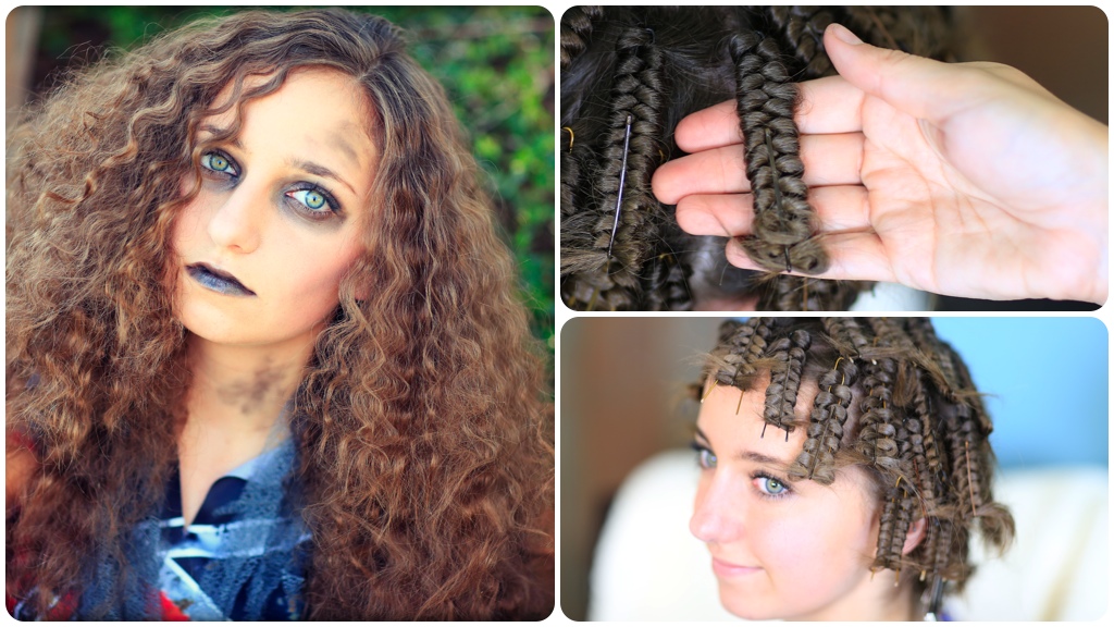 Zombie Cheerleader | Hair Pin Curls - Cute Girls Hairstyles
