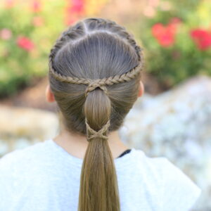 Back view of the French Front Wrap-Around Pony