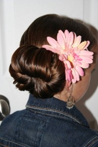 Back view of Cute Teen Bun | Updo Hairstyles