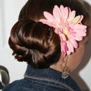 Back view of Cute Teen Bun | Updo Hairstyles