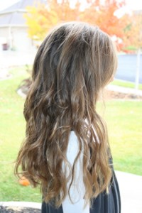 Side right view of Beachy Curls