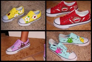 Custom painted shoes 