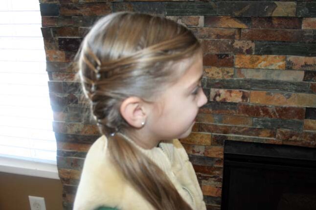 Side view of the Layered Ponytail 