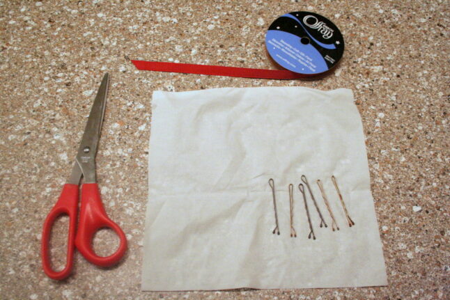 Supplies for Ribboned Bobby Pins