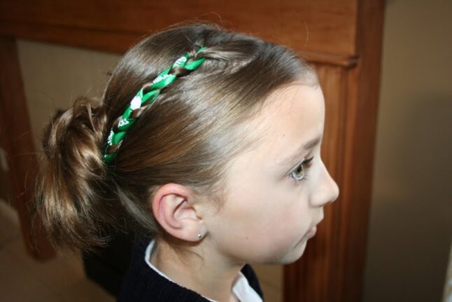 Accent Braid Bun | St. Patrick's Day Hairstyles