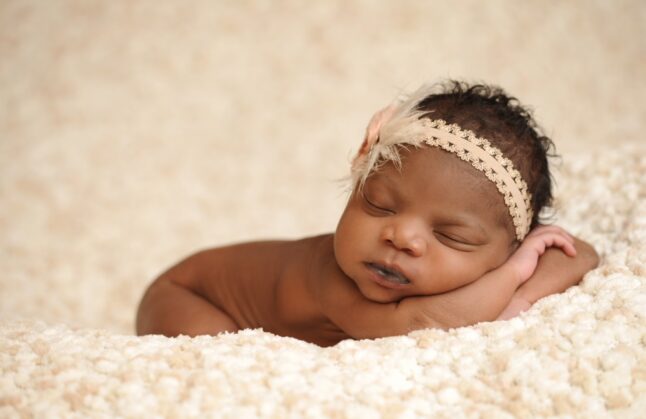 Cute baby sleeping