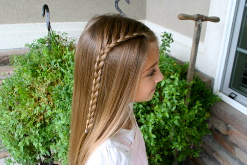 Same-Side Lace Braid  Beautiful Hairstyles - Cute Girls Hairstyles