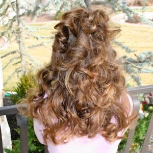 Back view of No-Heat Hairstyles | Headband Curls