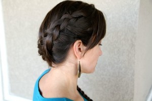 Side view of the Katniss Braid Hairstyle | Hunger Games