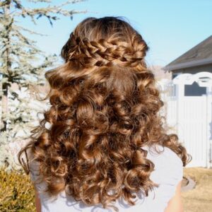 Back view of No-Heat Hairstyles | Sock Curls