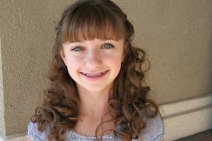 Portrait of young girl modeling No-Heat Hairstyles | Sock Curls {Front}