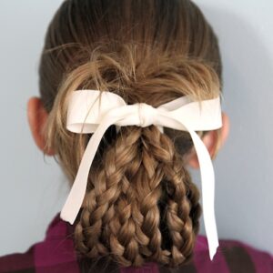 Back view of the Bundled Braids | Cute Hairstyles