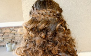 Back view of the Pancake Braid | Long Hairstyles