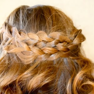 Close-up back view of the Pancake Braid | Bohemian Hairstyles