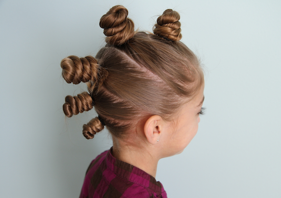 The Bun Hawk  Crazy Hair Day Hairstyles - Cute Girls 