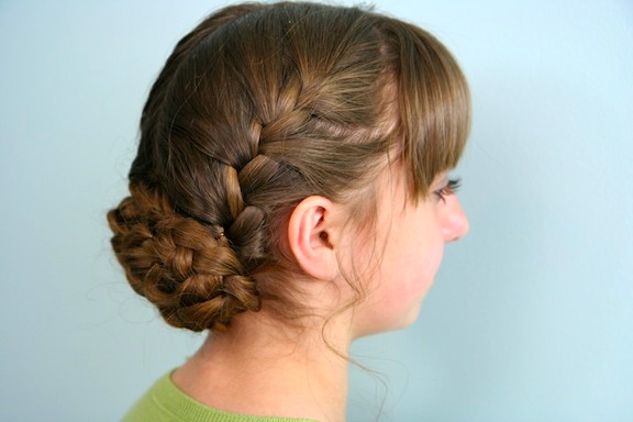 French Braid Flower Cute Girls Hairstyles