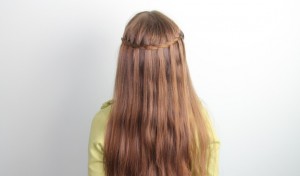 Back view of the Waterfall Twist | Beautiful Teen Hairstyles