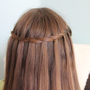 Back view of the Waterfall Twist | A cheat to the Waterfall Braid