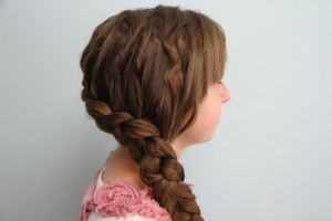 Side view of the Authentic Katniss Braid | Hunger Games Hairstyles