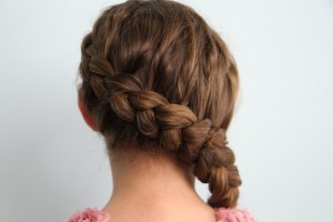 Back view of the Authentic Katniss Braid | Hunger Games Hairstyles