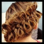 Back view of the Diagonal Bow Braid | Cute Braided Hairstyles