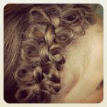 Close-up view of the Bow Braid | Cute Braided Hairstyles