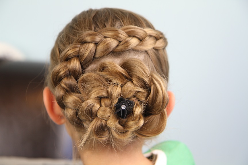 Dutch Flower Braid Updo Hairstyles Cute Girls Hairstyles