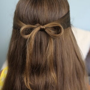 Back view of The Subtle Bow | Easy Hairstyles