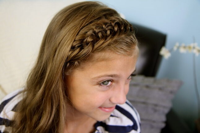 Top side view of The Knotted Braid Headband | Cute Hairstyles