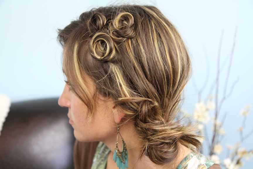 Flower buns without bobby pins | Jenni's hairdays