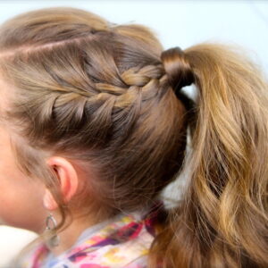 Side view of Double-Frenchbacks into High Pony | Cute Ponytail Ideas
