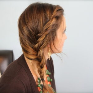 Subtle Twist into Side Braid