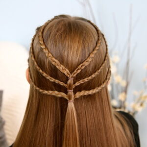 Triple-Braided Tieback | Bohemian Hairstyles