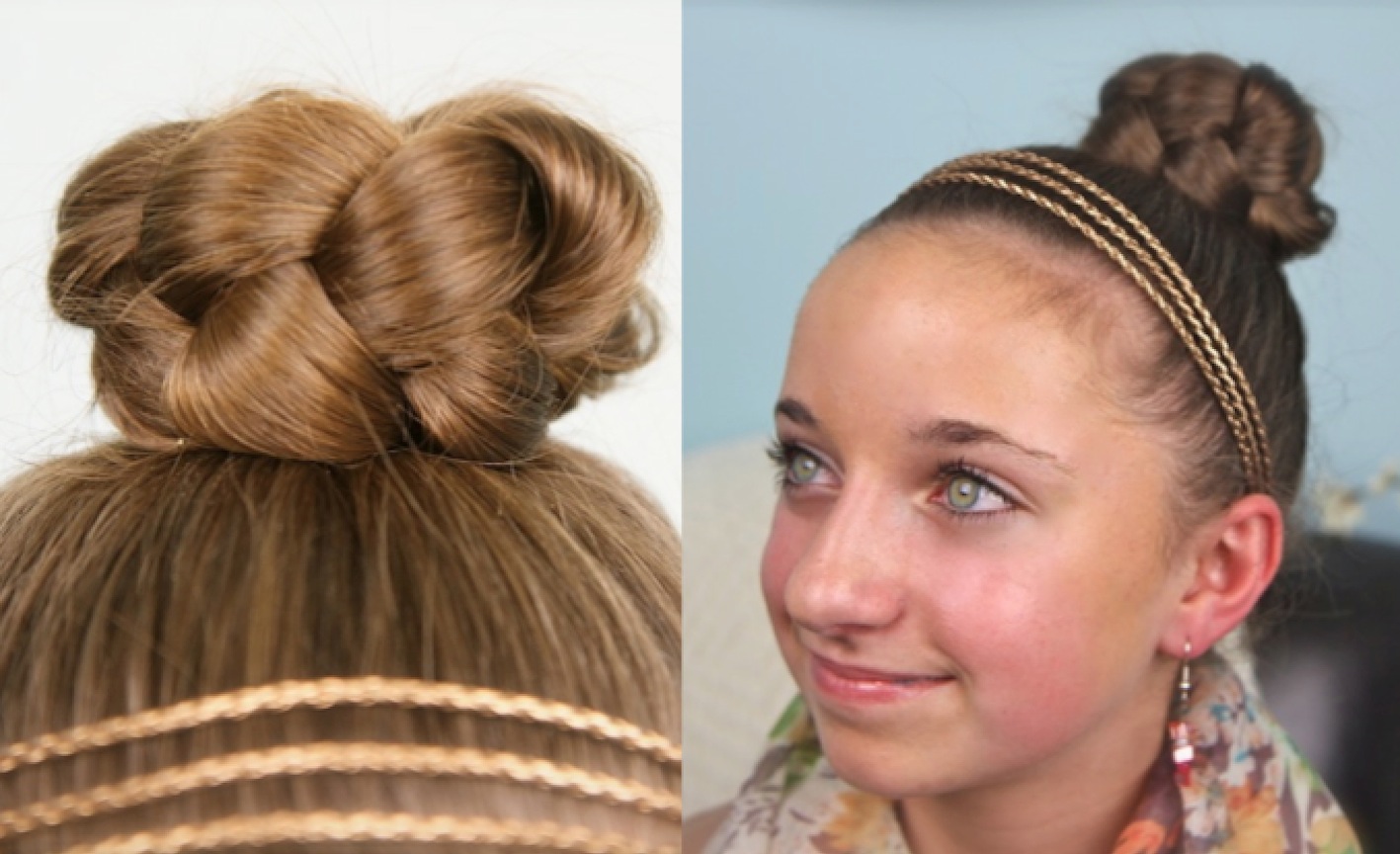 Simple Braided Bun Cute Girls Hairstyles Cute Girls