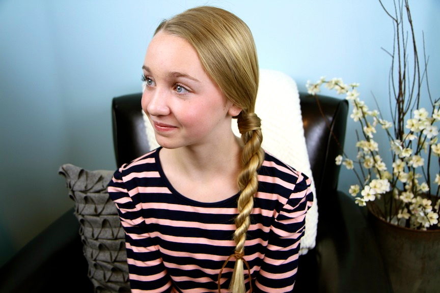 Hair Wrapped Rope Braid Easy Hairstyles Cute Girls Hairstyles
