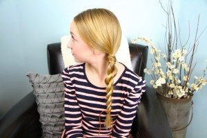 Side view of Hair-Wrapped Rope Braid {Plait} | Easy Hairstyles