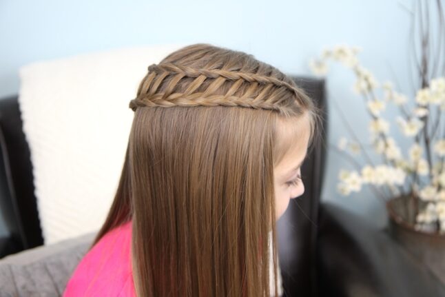 Side view of Ladder Braid Combo | Cute Hairstyles