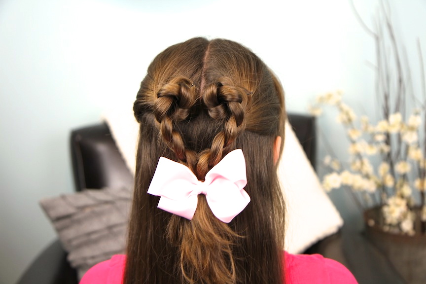 How do a heart braid Beautiful braids video tutorial