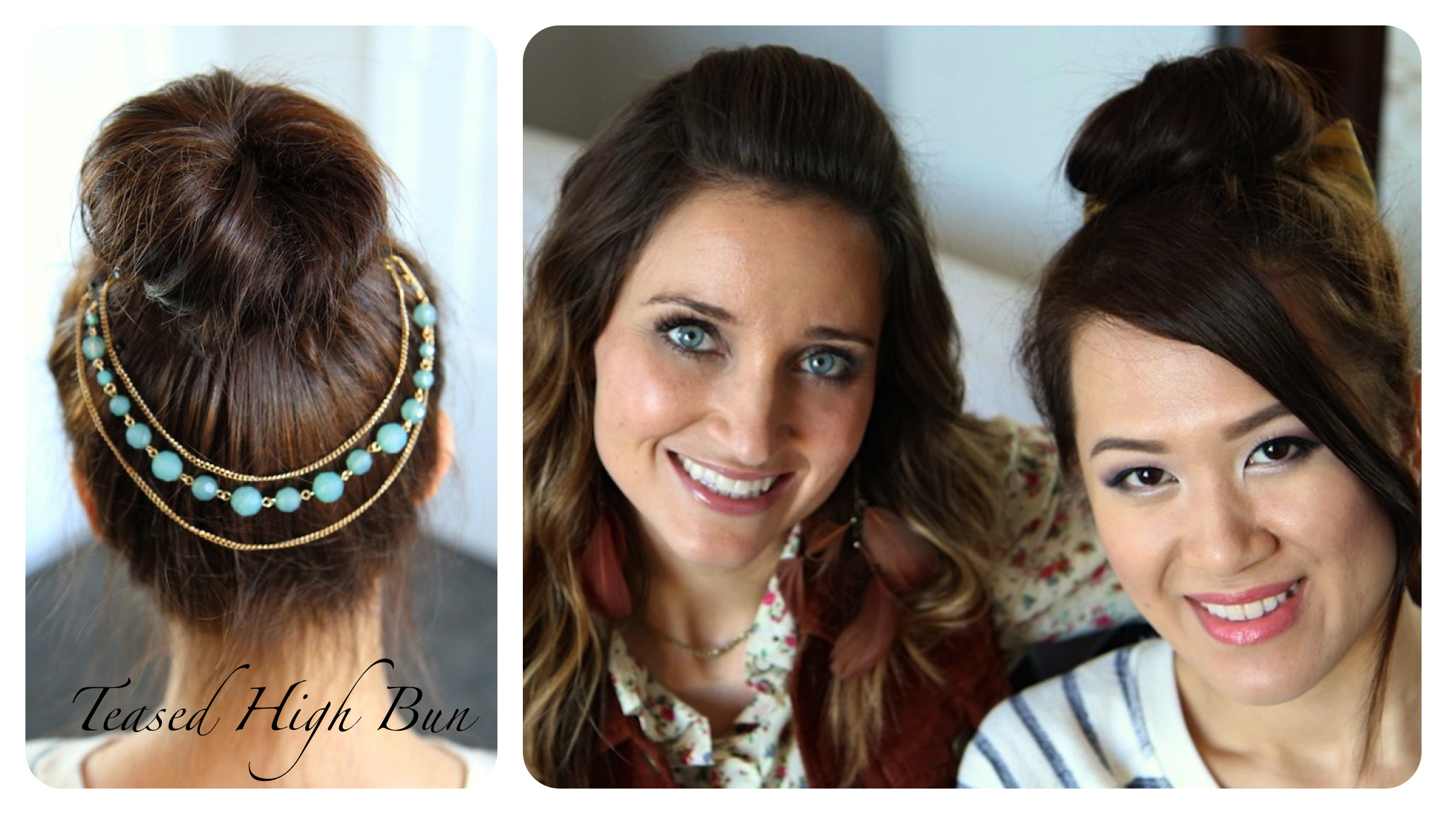Teased High Bun Cute Updo Hairstyles Cute Girls Hairstyles