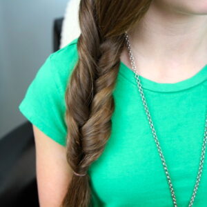 Close-up of Faux Fishtail Braid | Easy Braid Hairstyles