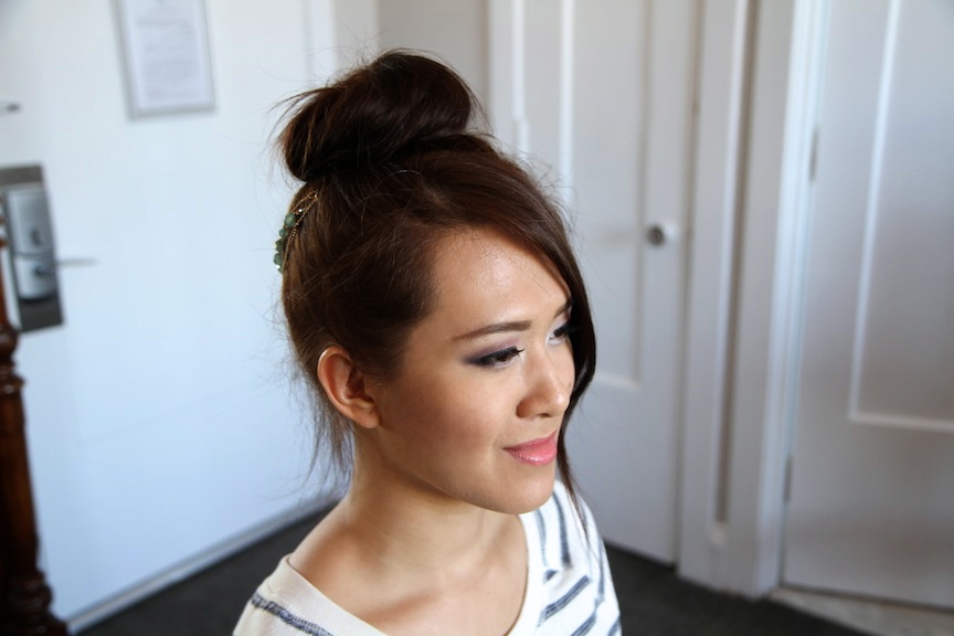Teased High Bun Cute Updo Hairstyles Cute Girls Hairstyles